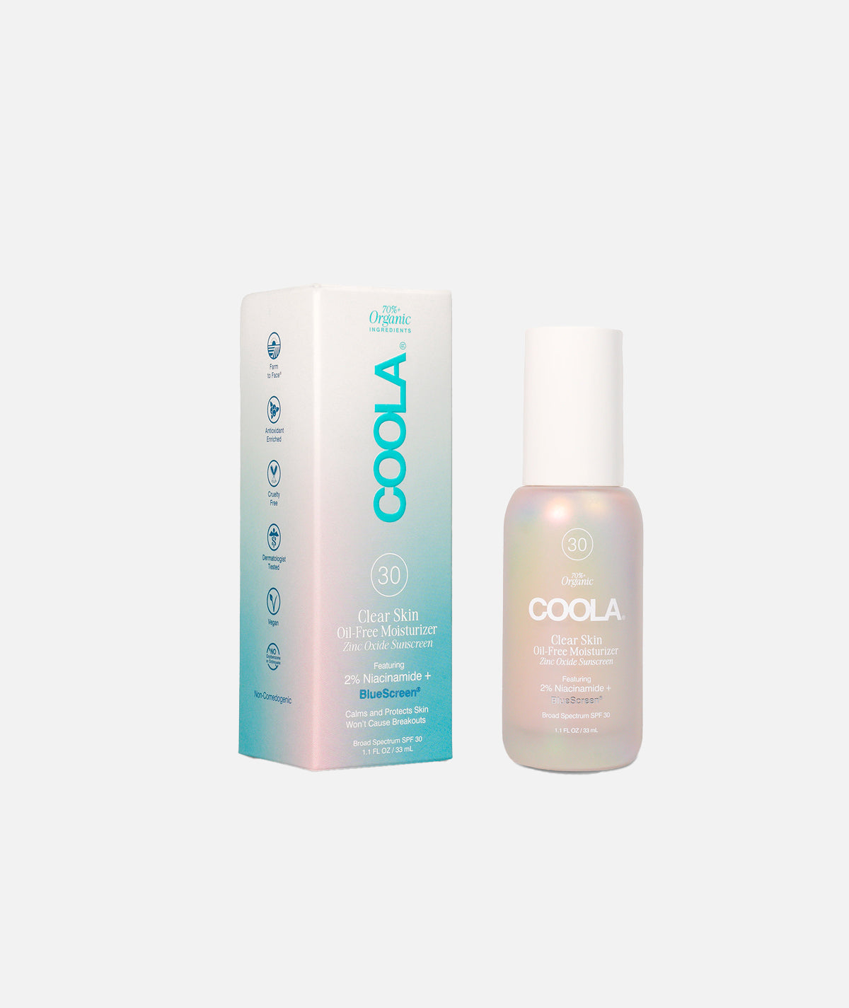 Coola Clear Skin Oil Free Moisturiser SPF30+